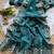 Emerald Zari Floral Embroidery With Sequins Work Crushed silk blend Saree