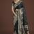 dark green woven banarasi satin silk saree 