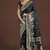 Dark Green banarasi satin silk zari woven work saree