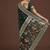 dark green woven banarasi satin silk saree 