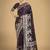 wine woven banarasi satin silk saree 