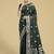 dark geen woven banarasi satin silk saree