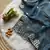 Teal Zari Floral Embroidery With Sequins Work Crushed silk blend Saree