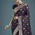 purple soft banarasi zari woven satin silk saree with blouse piece 