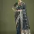 teal banarasi zari woven satin saree