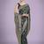 dark green zari woven banarasi satin silk saree