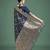 dark blue zari woven banarasi satin silk saree
