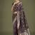 wine zari woven banarasi satin silk saree