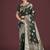 dark green zari woven banarasi satin silk saree 
