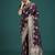 dark wine zari woven banarasi satin silk saree 