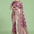 rose pink banarasi satin silk saree with zari woven pallu & blouse piece