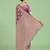 rose pink banarasi satin silk saree with zari woven pallu & blouse piece