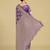 purple banarasi satin silk saree with zari woven pallu & blouse piece