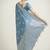 cyan blue zari weaving banarasi satin silk saree