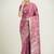 dusty pink zari weaving banarasi satin silk saree