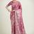 dusty pink zari weaving banarasi satin silk saree