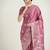 dusty pink zari weaving banarasi satin silk saree
