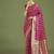 rani pink banarasi satin silk golden meenakari work saree