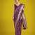 purple banarasi satin silk golden meenakari work saree