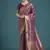 purple banarasi satin silk meenakari zari weaving work saree
