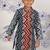 Zigzag fest boys kurta set multicolour print with white pajama