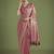 dark pink banarasi satin silk zari weaving saree