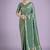 turquoise banarasi satin silk zari weaving saree