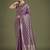 purple banarasi satin silk zari weaving saree