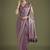 purple banarasi satin silk zari weaving saree