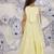 Mermaid bloom girls lehenga set lemon & aqua 3d ruffle drape look