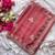 Dark Peach Color Zari Embroidery With Sequins Work Georgette Saree