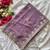 Lavender Color Zari Embroidery With Sequins Work Georgette Saree