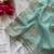 Sea Green Zari Embroidery With Sequins Work Georgette Saree