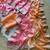 Orange Silver Thread Embroidered Dual Tone Fandy silk blend Saree