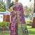 Multicolor silk blend saree with blouse