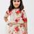 White floral printed chanderi lehenga