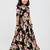 Black floral printed chanderi lehenga