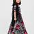 Multicolor floral printed chanderi lehenga