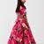 Pink floral printed chanderi lehenga