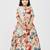 Multicolor floral printed chanderi lehenga