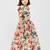 Multicolor floral printed chanderi lehenga