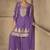 Violet real chinon digital print plazzo suit