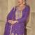 Violet real chinon digital print plazzo suit