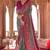 Teal georgette patola print saree with blouse