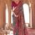 Blue georgette patola print saree with blouse