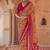 Mustard georgette patola print saree with blouse