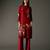 Wine printed chanderi silk kurta set
