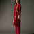 Wine printed chanderi silk kurta set
