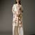 Ivory printed chanderi silk kurta set