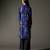 Indigo printed chanderi silk kurta set